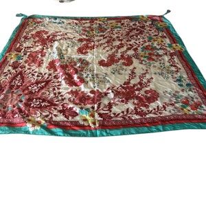 Johnny Was Multicolor Floral Scarf